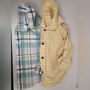 Cat and Jack casual button-up shirts
